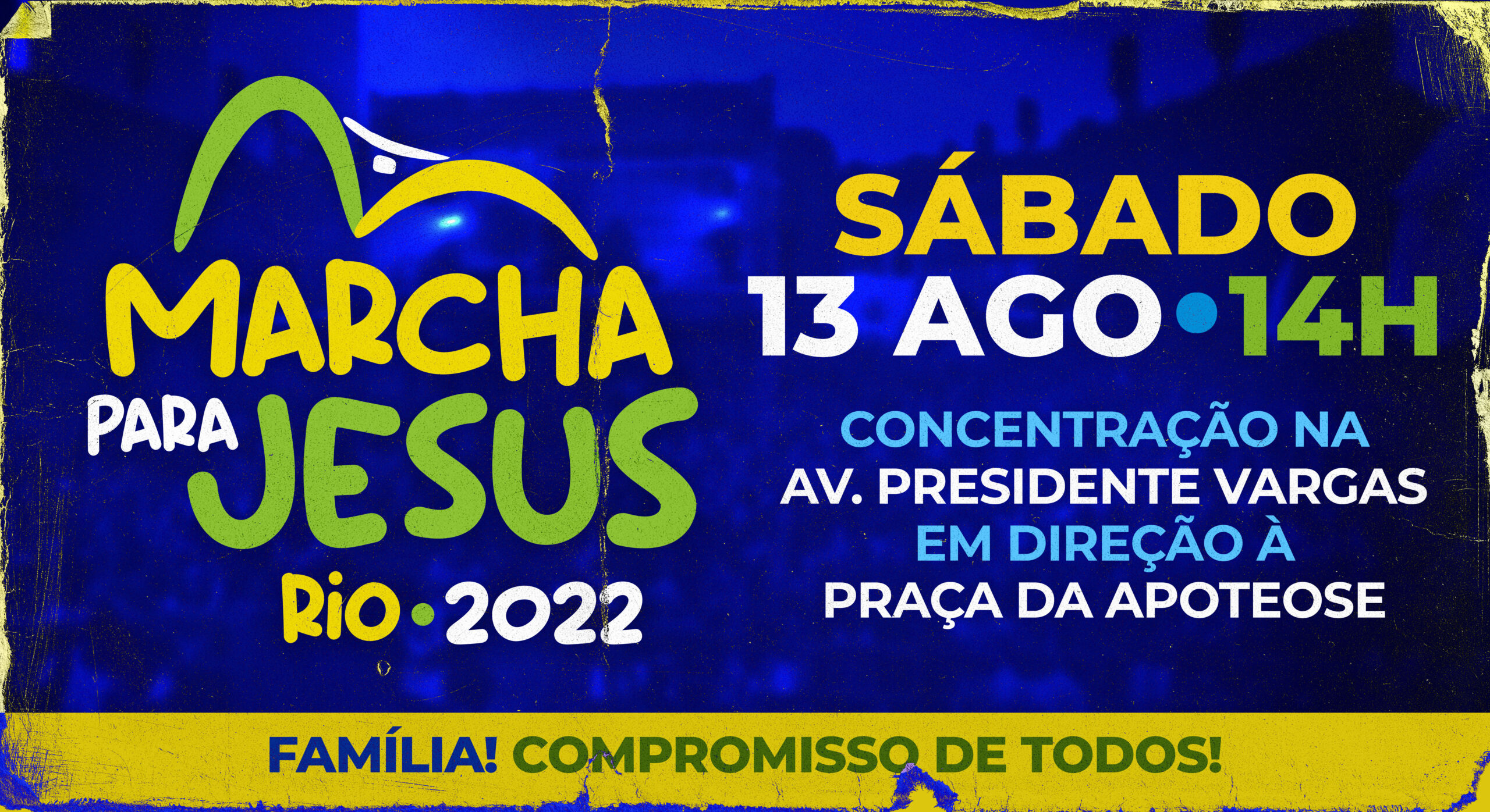 Marcha Para Jesus no Rio de Janeiro é confirmada para o dia 13 de agosto