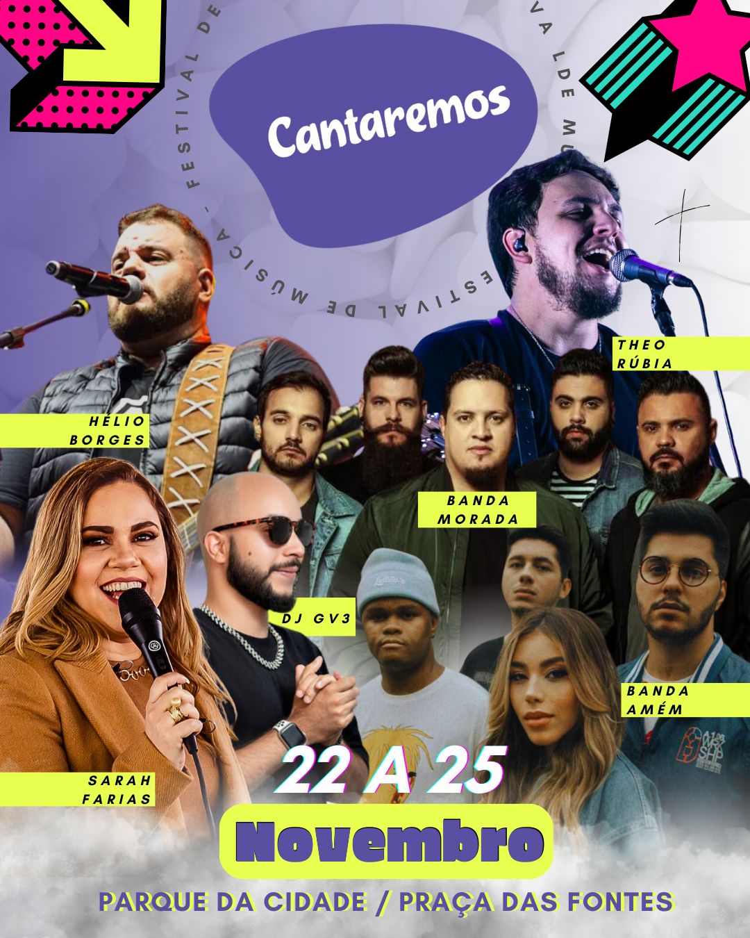Cantaremos 2023 Leva Celebração e uma Jornada de Adoração Parque da Cidade em Brasília, com diversas Atrações.