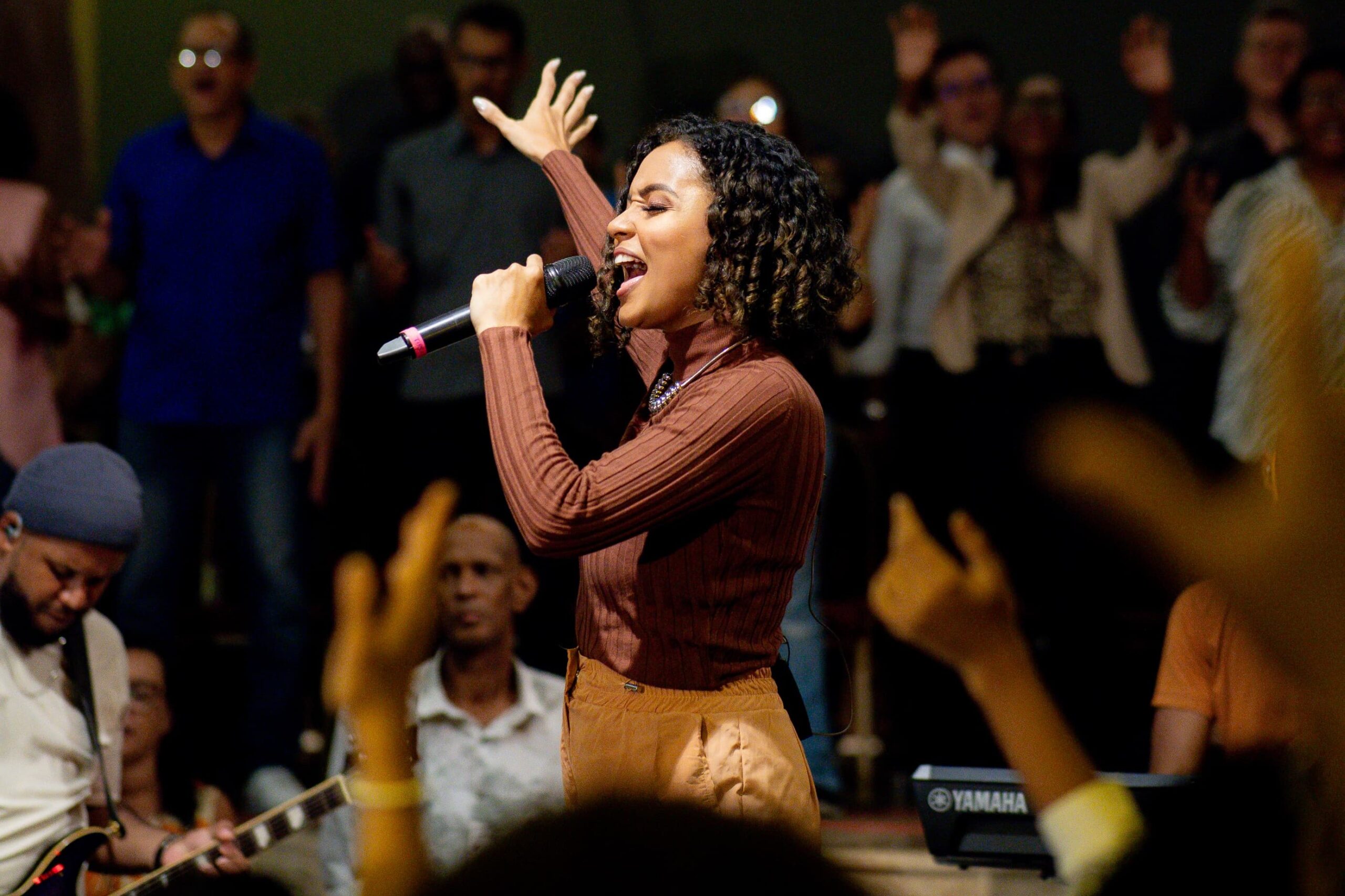 A cantora gospel Tirza Almeida. Foto: Bruno Costa Filmes.