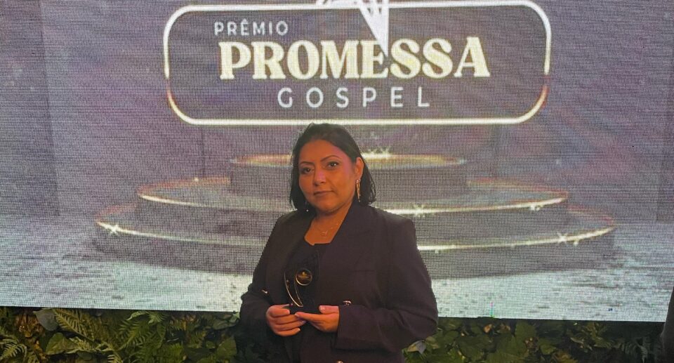 A cantora gospel Amanda Lage. Foto: Divulgação.
