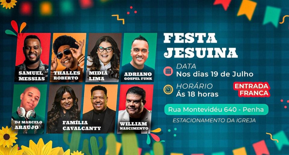 Festa Jesuína acontece neste sábado, no Rio de Janeiro, com show de abertura de Thalles Roberto