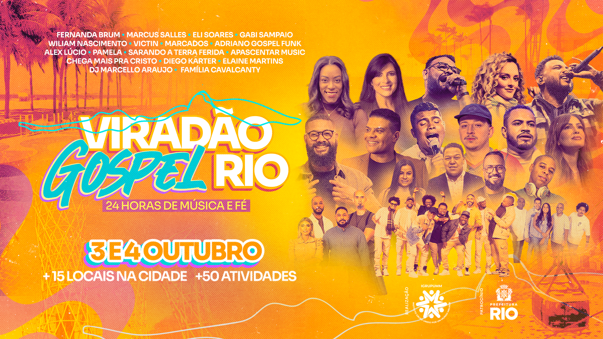 Rio de Janeiro recebe 1ª edição do Viradão Gospel com 24h de música e atividades culturais