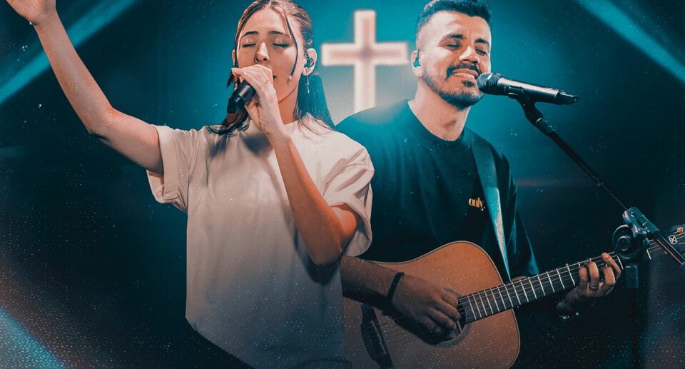 O cantor gospel Stefanno Dias e a cantora Tawane Ricelly. Foto: Divulgação.