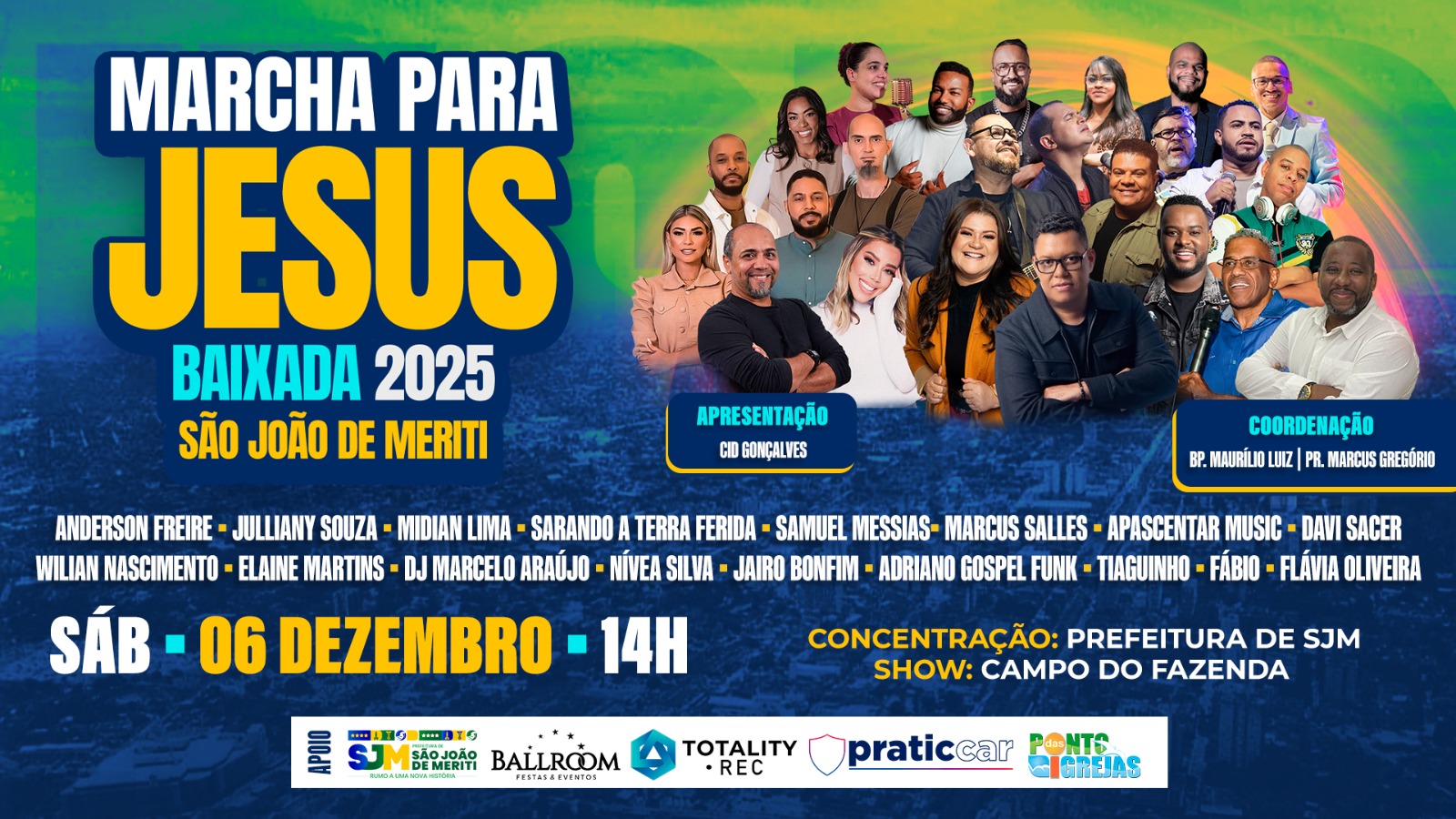 São João de Meriti recebe a 8ª edição da Marcha Para Jesus