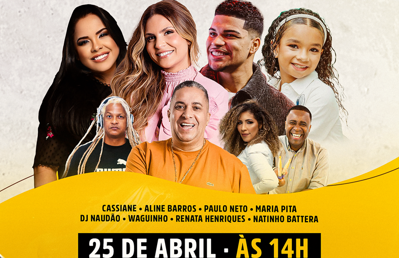 Cartaz do evento "Marcha pra Jesus Niterói. Foto: Divulgação.