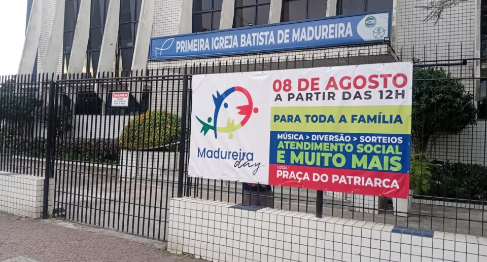 Primeira Igreja Batista de Madureira realiza o Madureira Day com ação social e atividades gratuitas