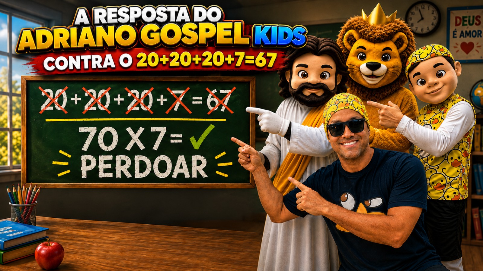 Adriano Gospel Kids lança “70×7” e traz resposta criativa ao universo infantil