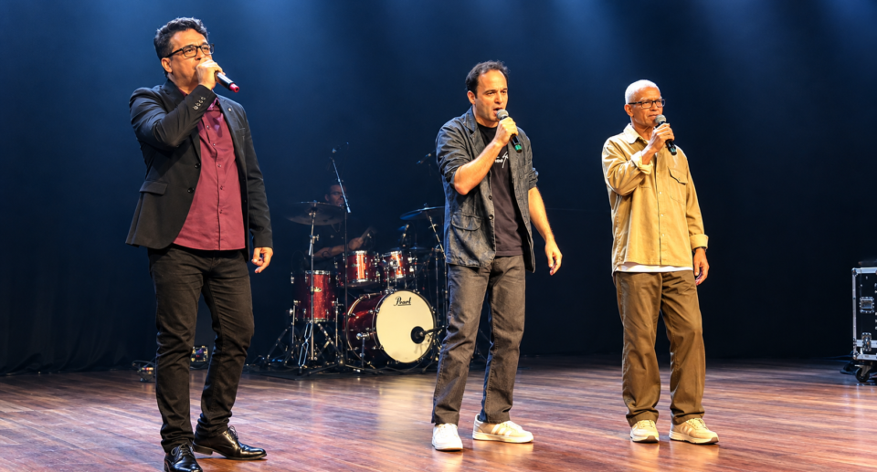 Com sucesso de bilheteria e casa cheia, Roberto Dom, Edu Silvera e Claudinho Maciel reúnem público em noite de música gospel no Rio