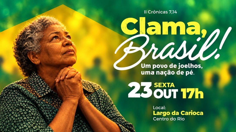 Evangélicos e católicos se unem em clamor pelo Brasil no Largo da Carioca