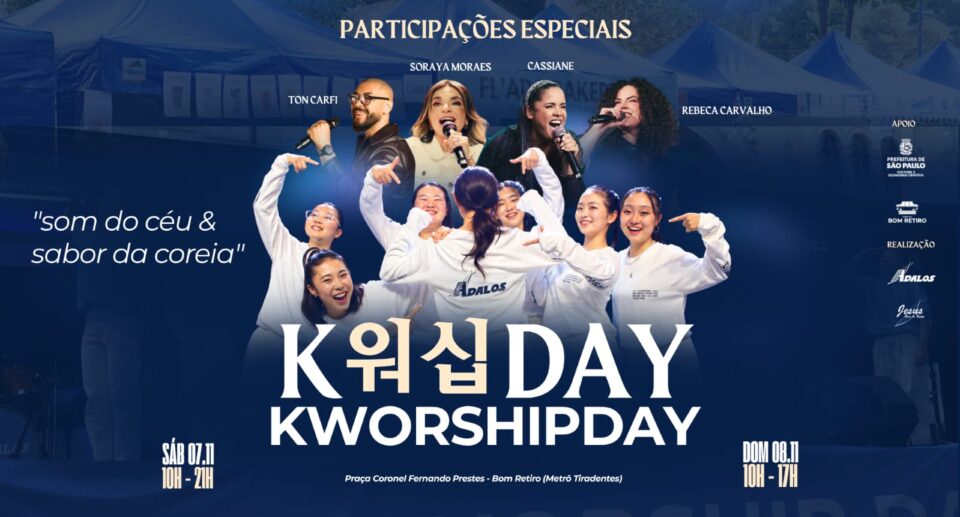 K-Worship Day 2026 – Som do Céu e Sabor da Coreia – terá sua segunda edição realizada em São Paulo